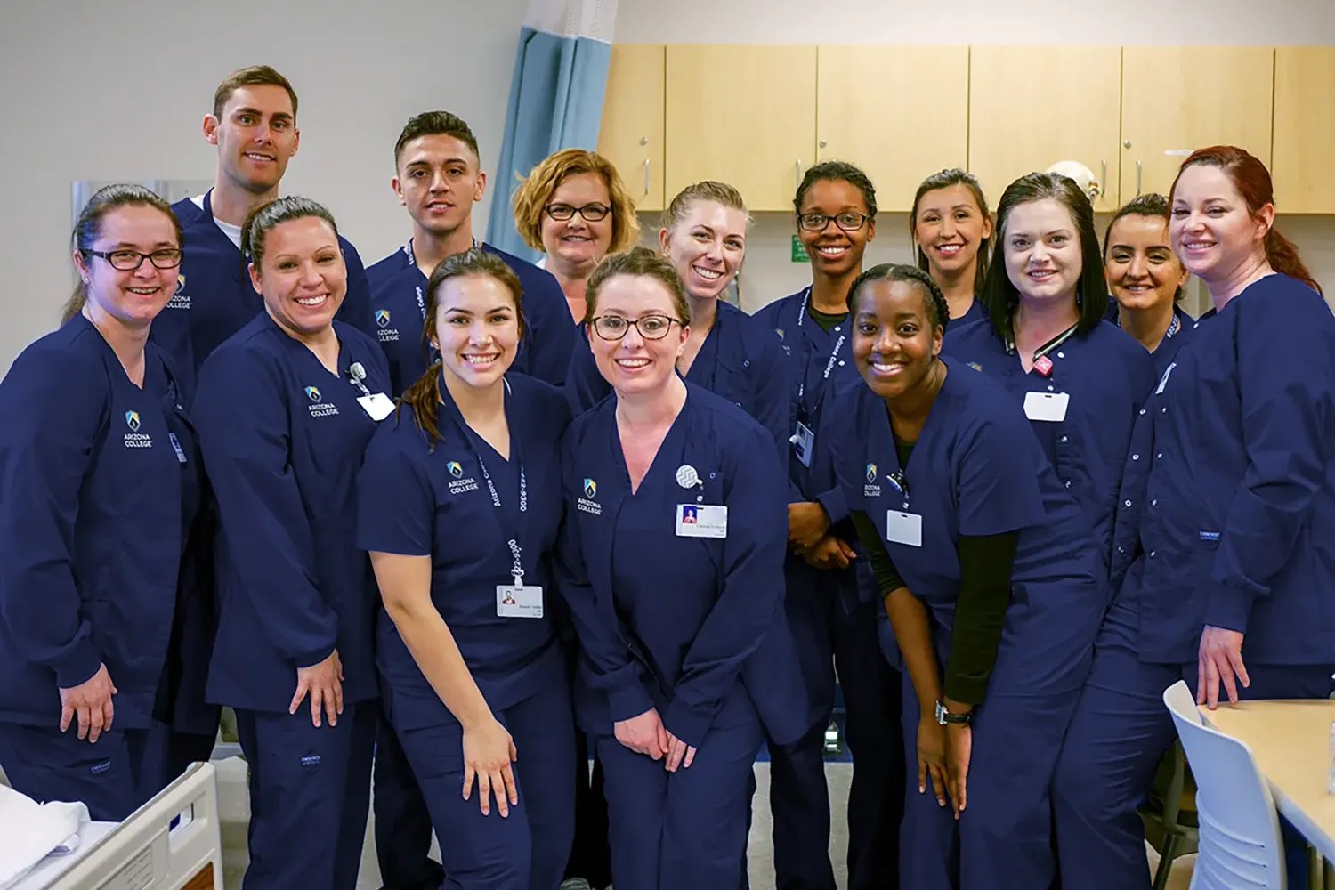 Nursing Degree BSN Program Students in a Healthcare Lab
