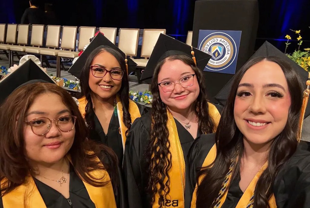 Students at commencement on AZCN graduation date