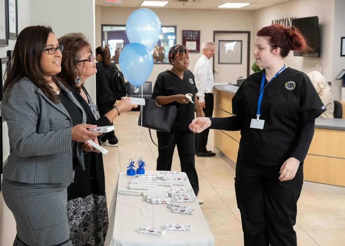 Fun handout ice cream for medical assistant students at Arizona College
