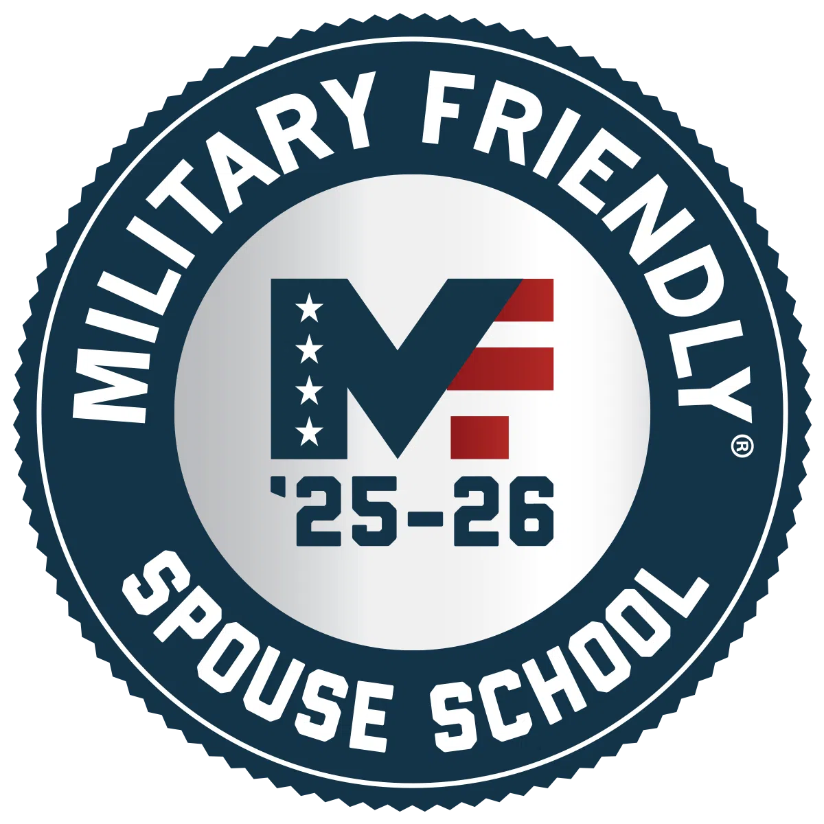 Military friendly spouse school nursing school badge