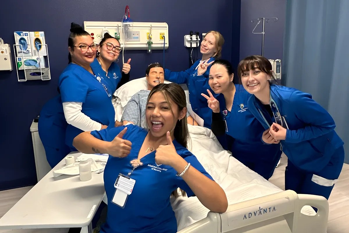 Greenville BSN Degree Students in Lab