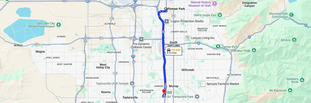 Nursing degree campus directions from Salt Lake City Utah to Arizona College of Nursing - Salt Lake City