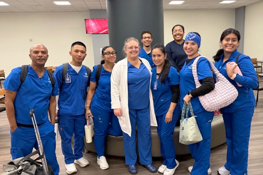 Nursing College Students with Teacher